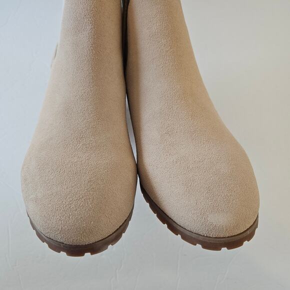 Violet & Red Loaded Knit Cuff Bootie Tan Women's 8 Neutral Casual Fall Western - Picture 3 of 9